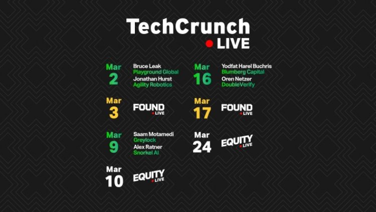 Hear from these amazing investors and founders on TechCrunch Live this March